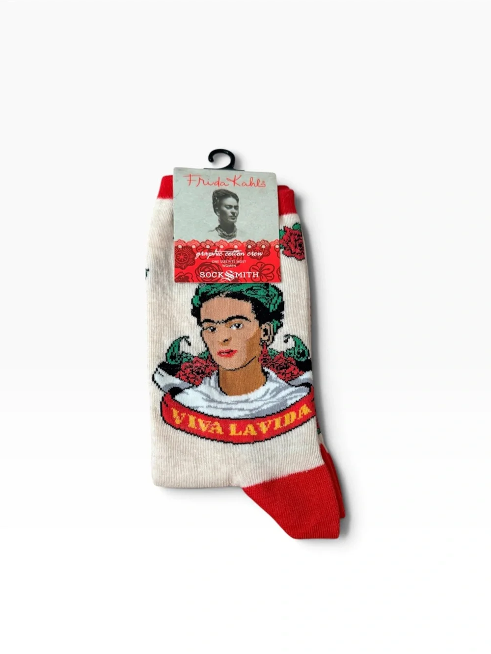 NWT Socksmith Frida Kahlo Women's Socks Novelty Crew Socks 